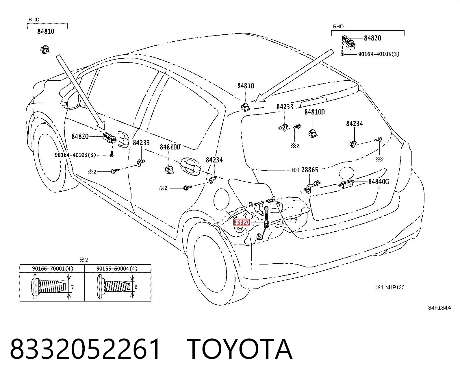 8332052261 Toyota Датчик бензобака