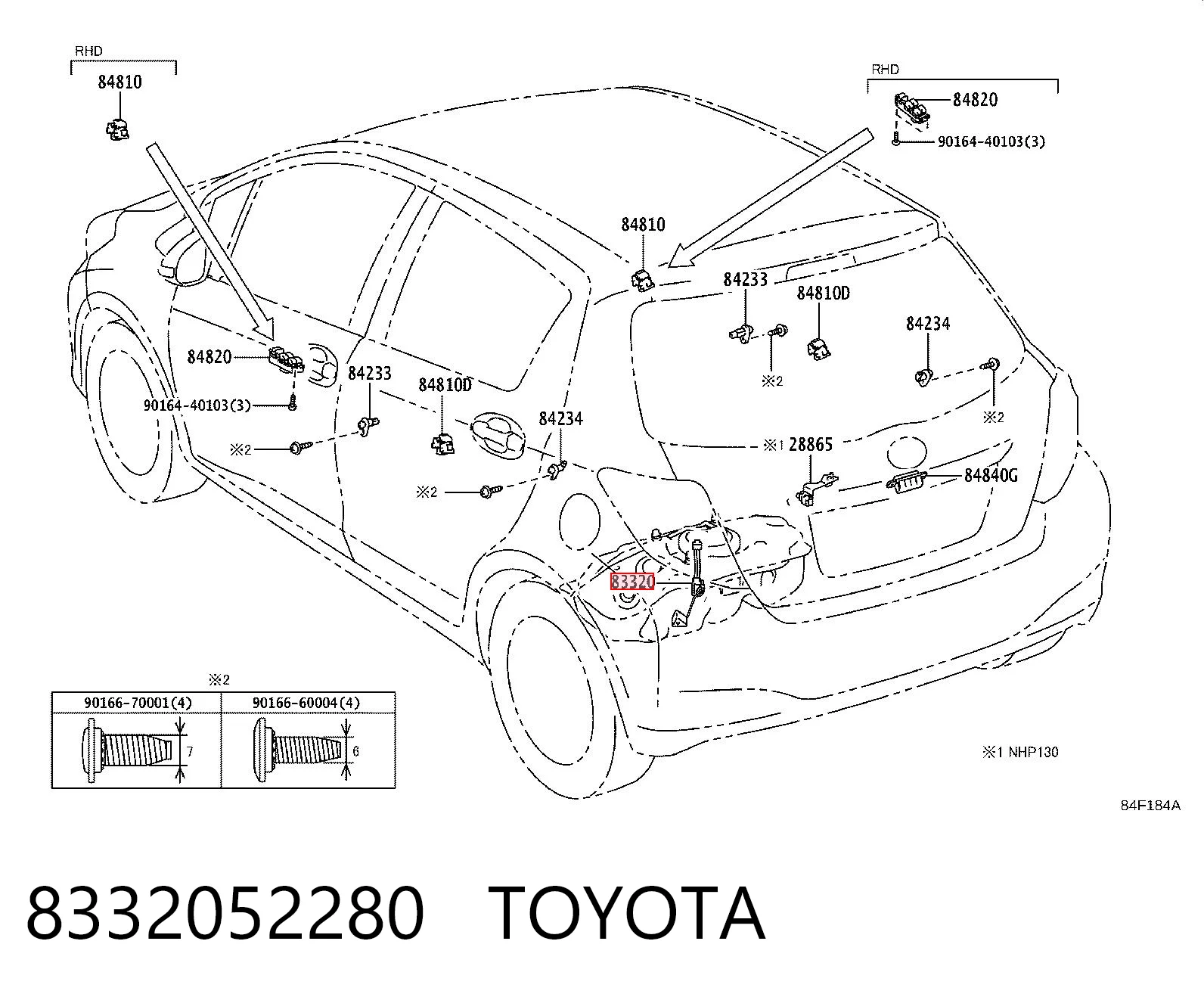 8332052280 Toyota Датчик бензобака