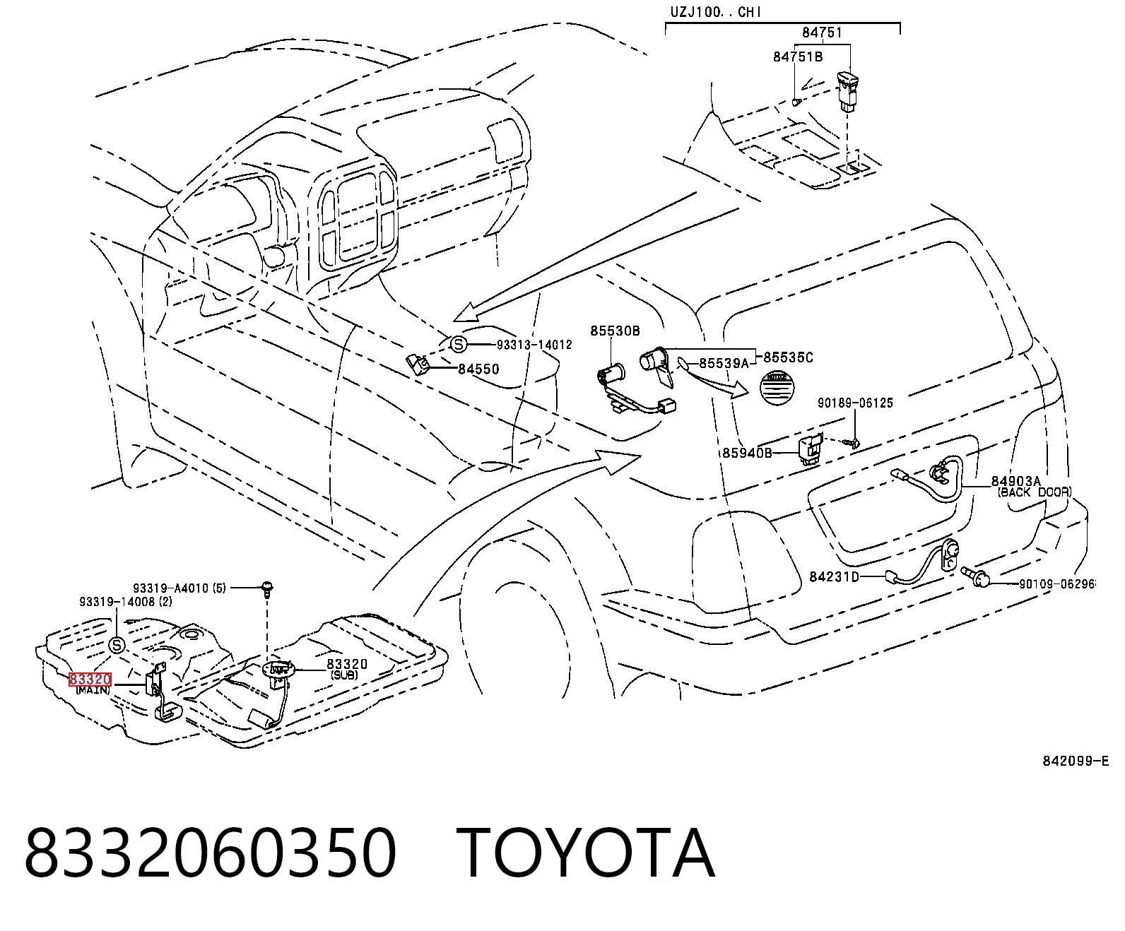 8332060350 Toyota