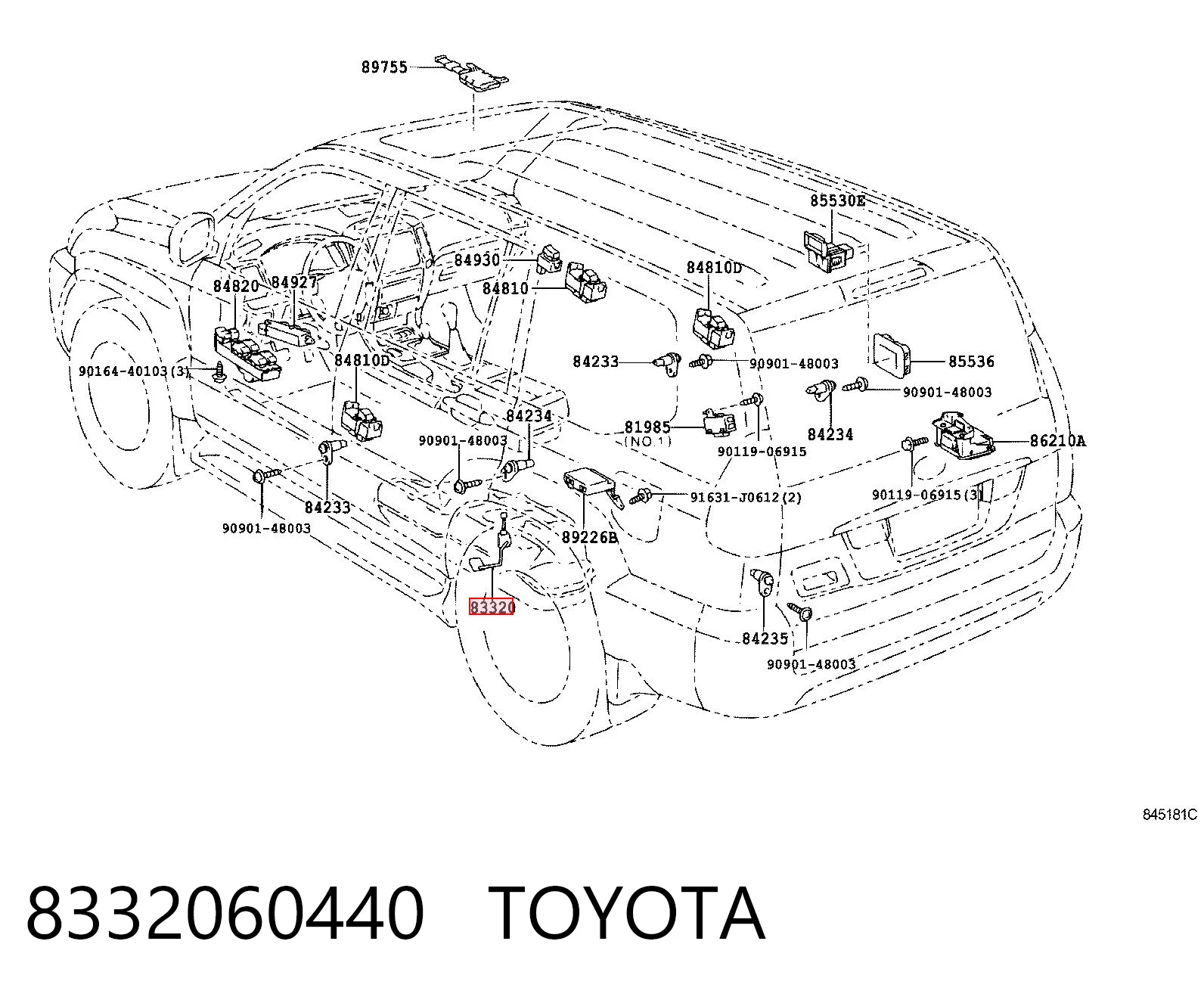 8332060440 Toyota Датчик бензобака