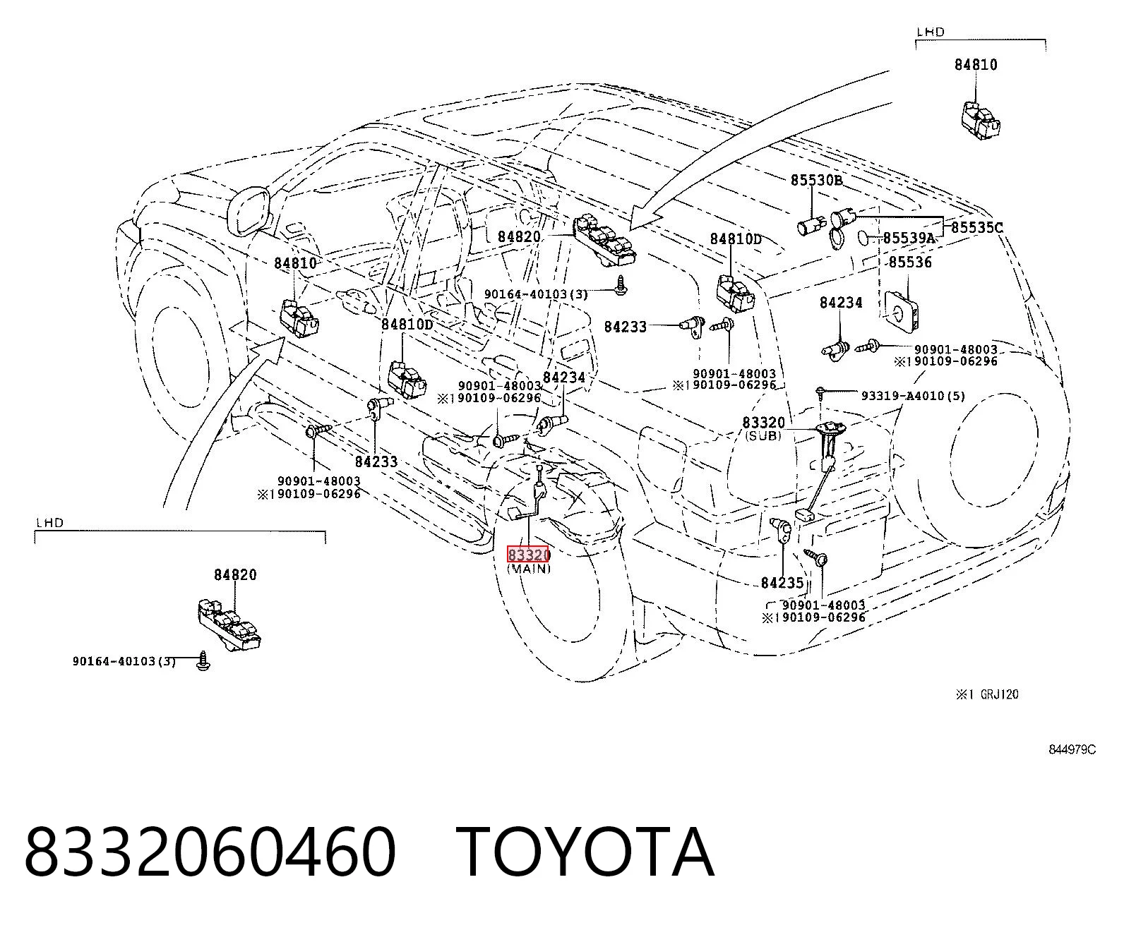 8332060460 Toyota