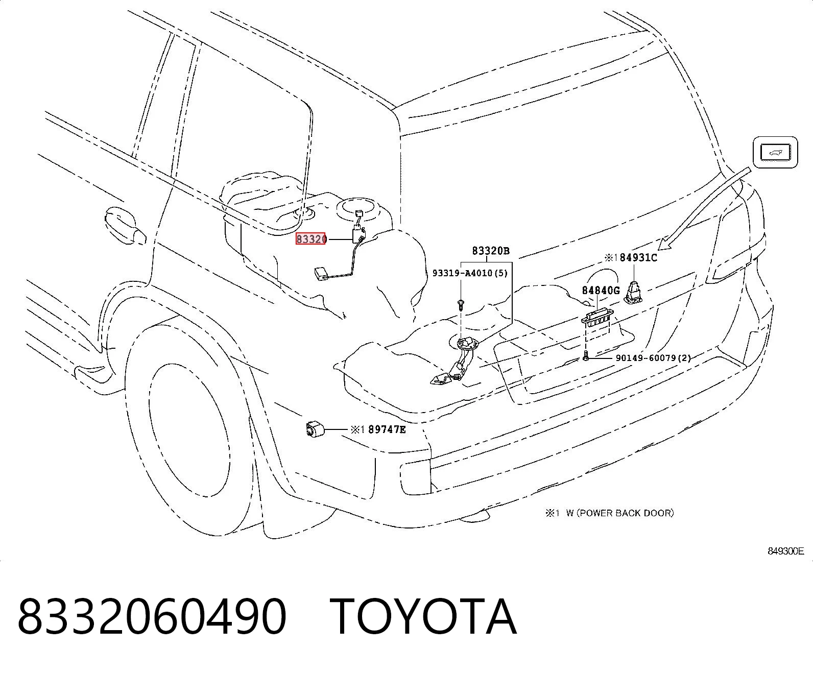 8332060490 Toyota Датчик бензобака