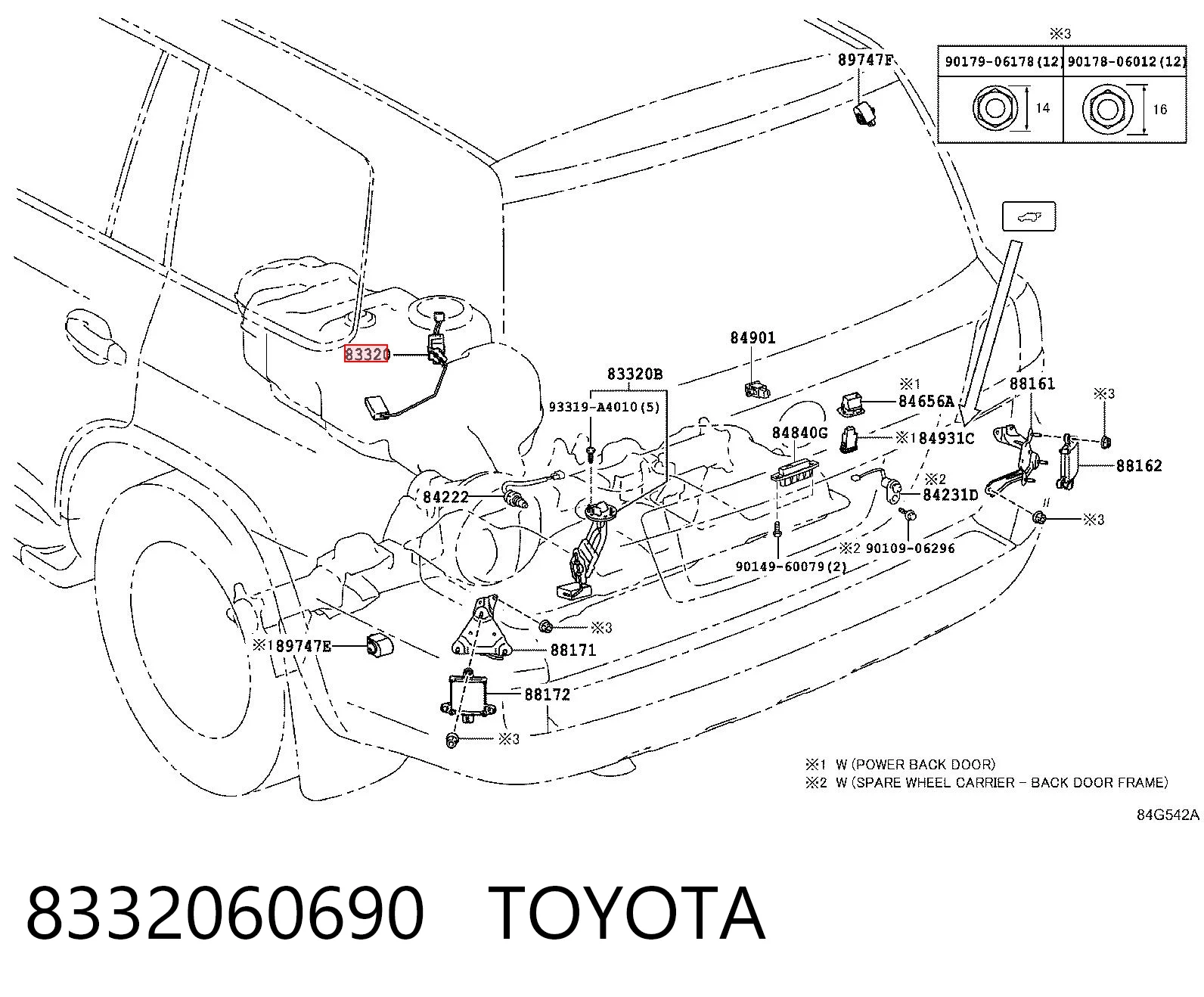 8332060690 Toyota Датчик бензобака