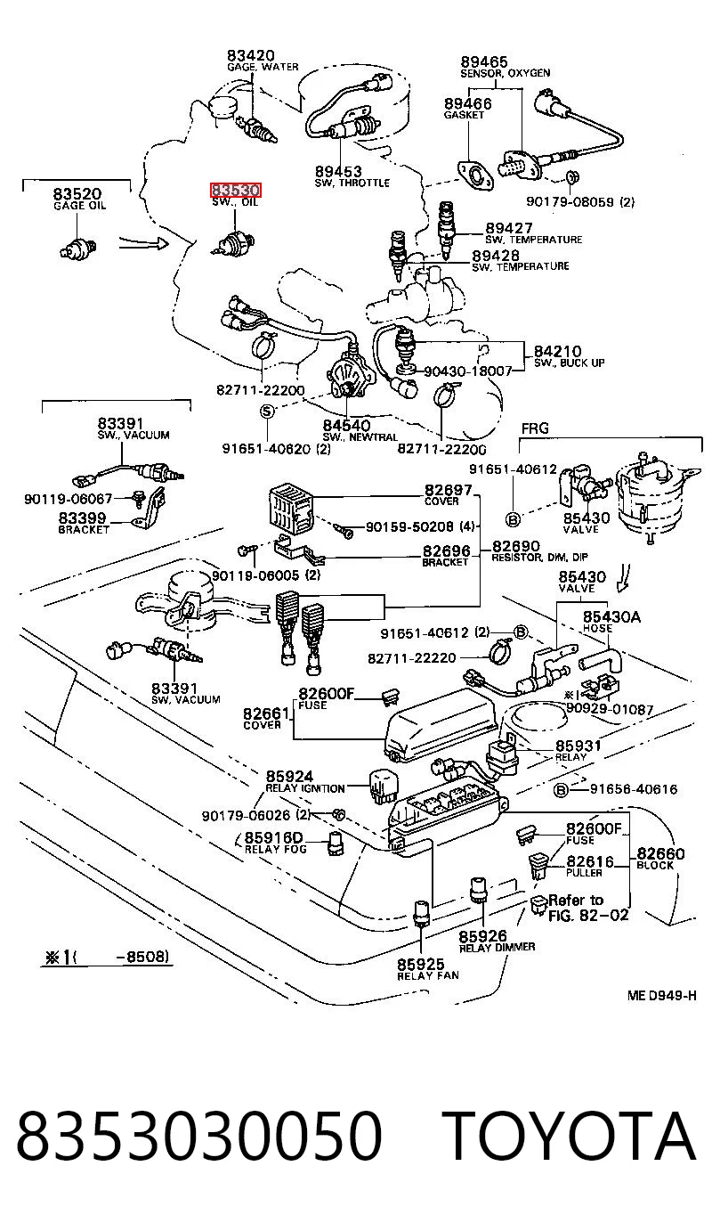 Датчик тиску масла K42009 Japan Cars