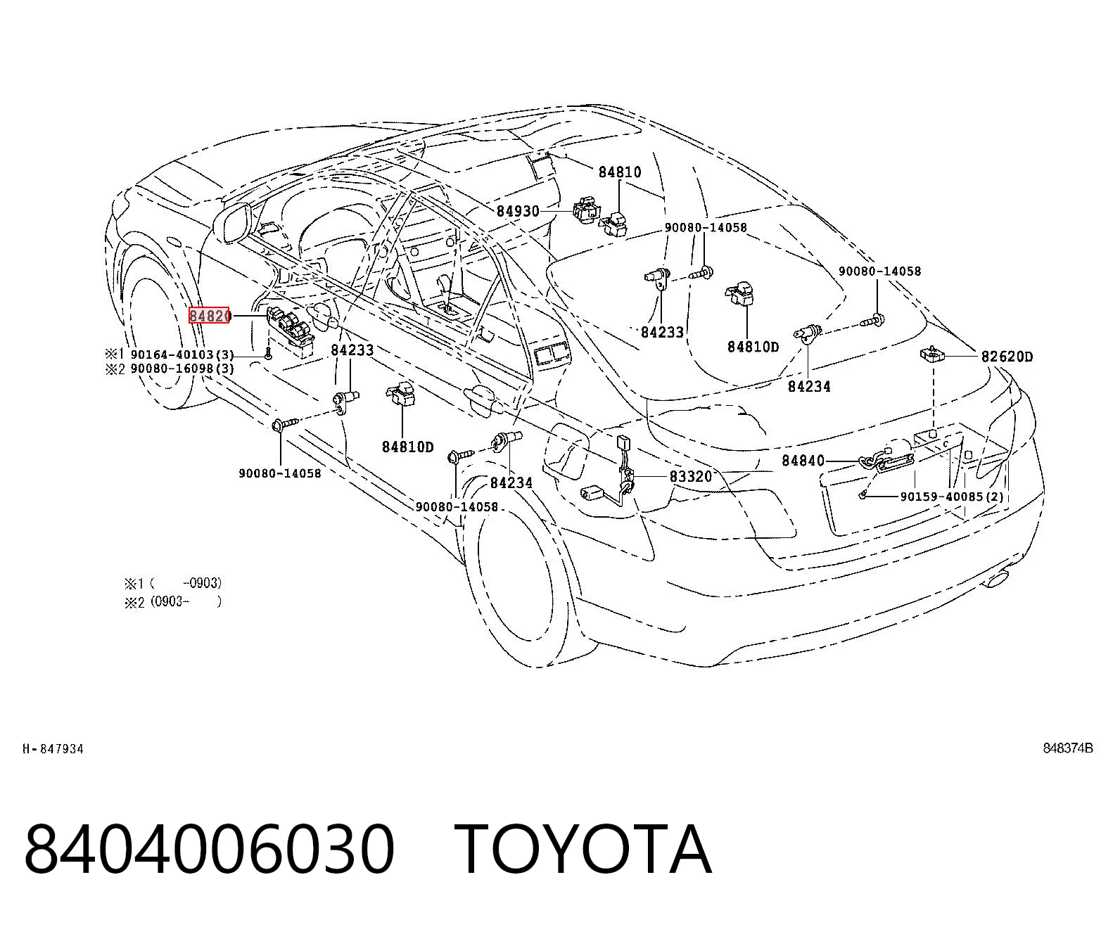 8404006030 Toyota Кнопковий блок управління склопідіймачами центральної консолі