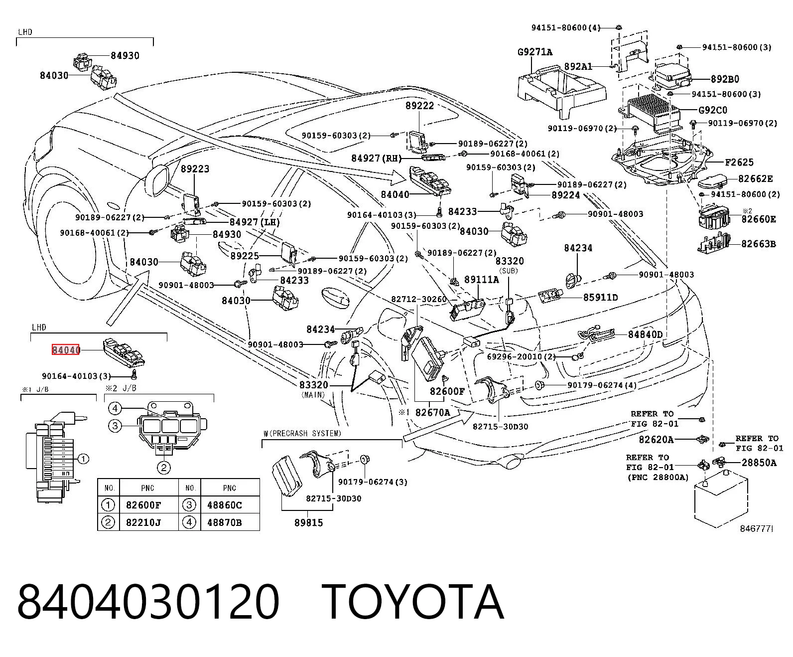 8404030120 Toyota 
