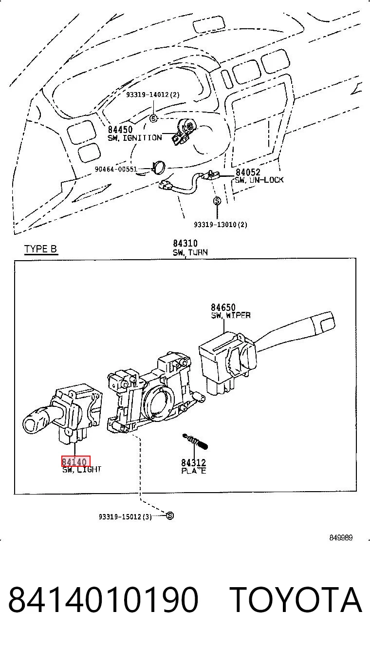 8414010190 Toyota 