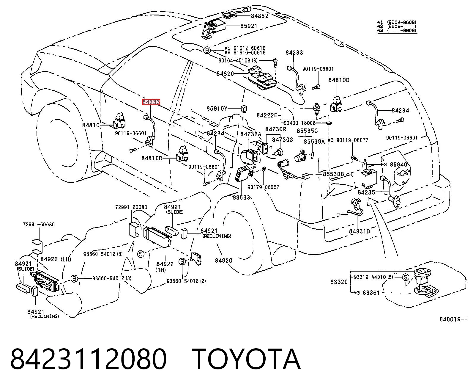 8423112080 Toyota Кінцевий вимикач