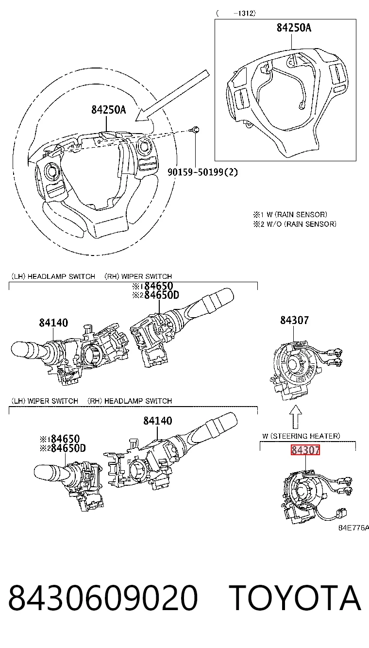 8430609020 Toyota Шлейф Airbag