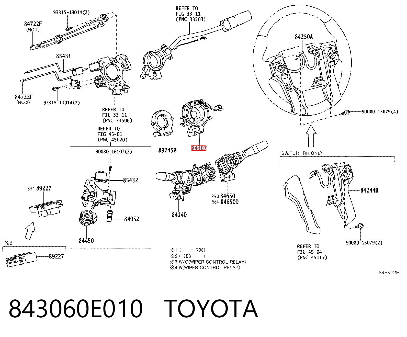 843060E010 Toyota Шлейф Airbag