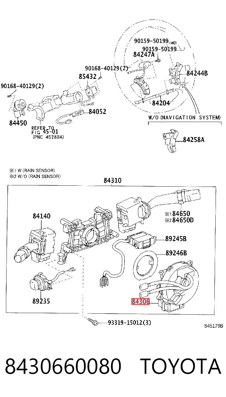 8430660080 Toyota Шлейф Airbag