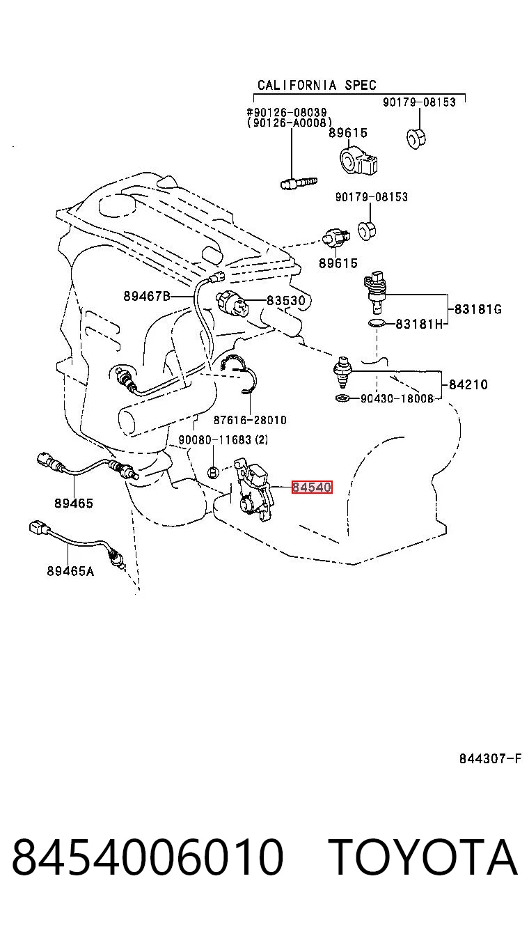 8454006010 Toyota Датчик нейтралки