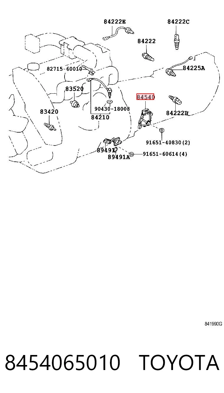 8454065010 Toyota Датчик нейтральної передачі