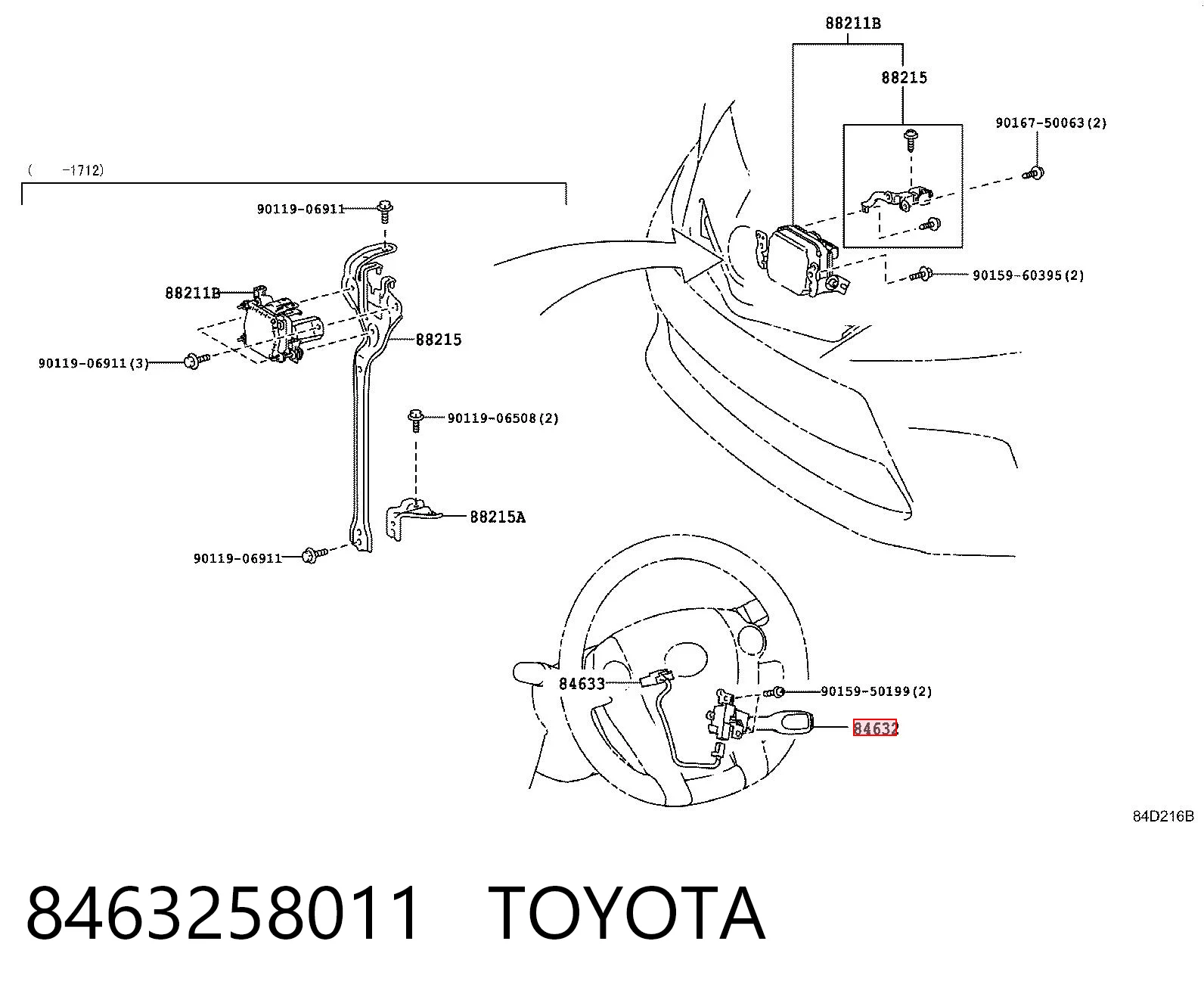 8463258011 Toyota 