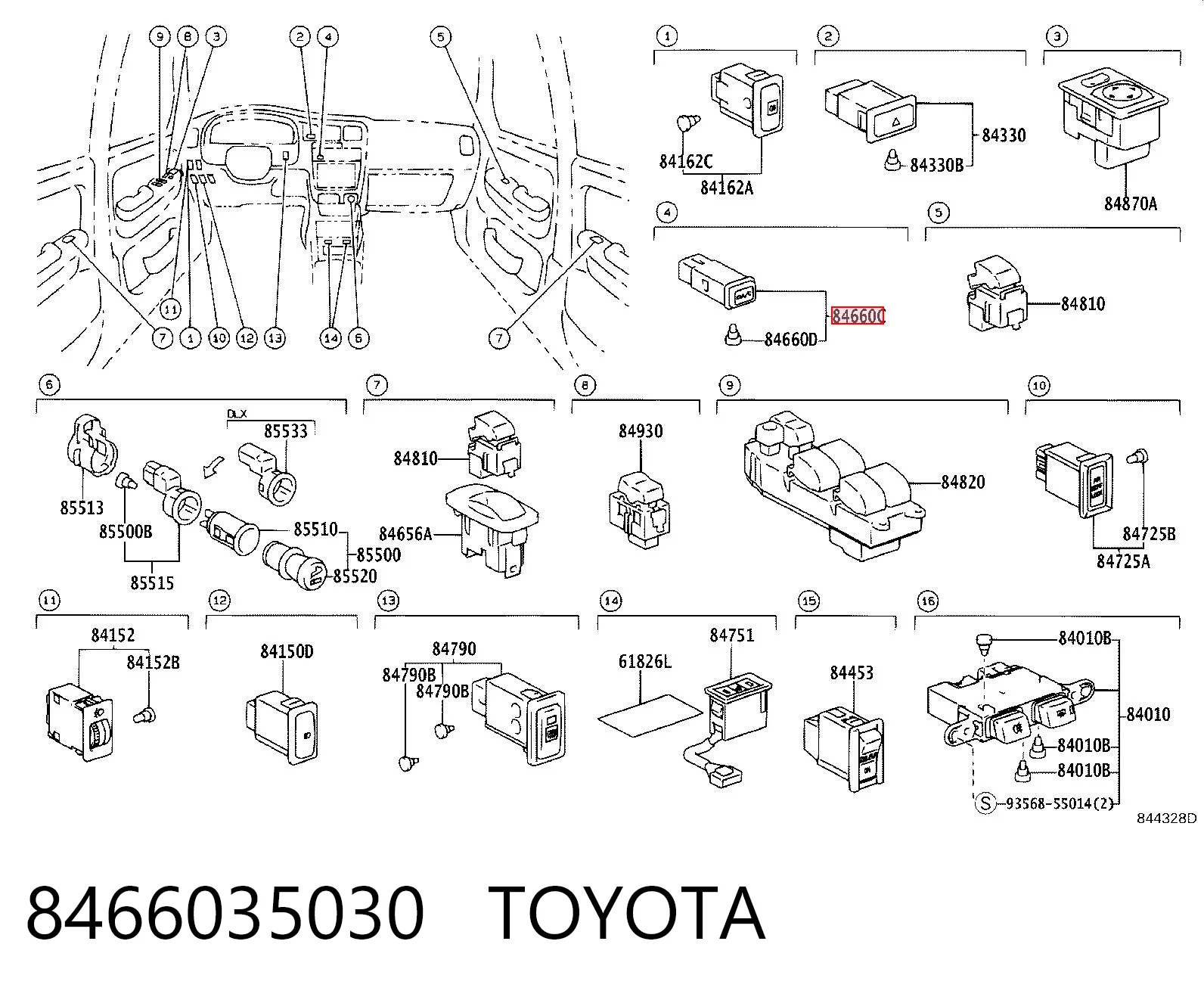 8466035030 Toyota 