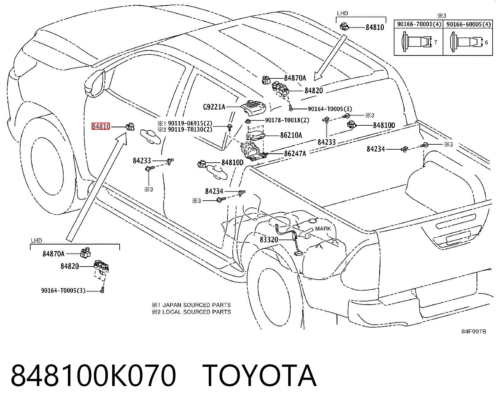 848100K070 Toyota 