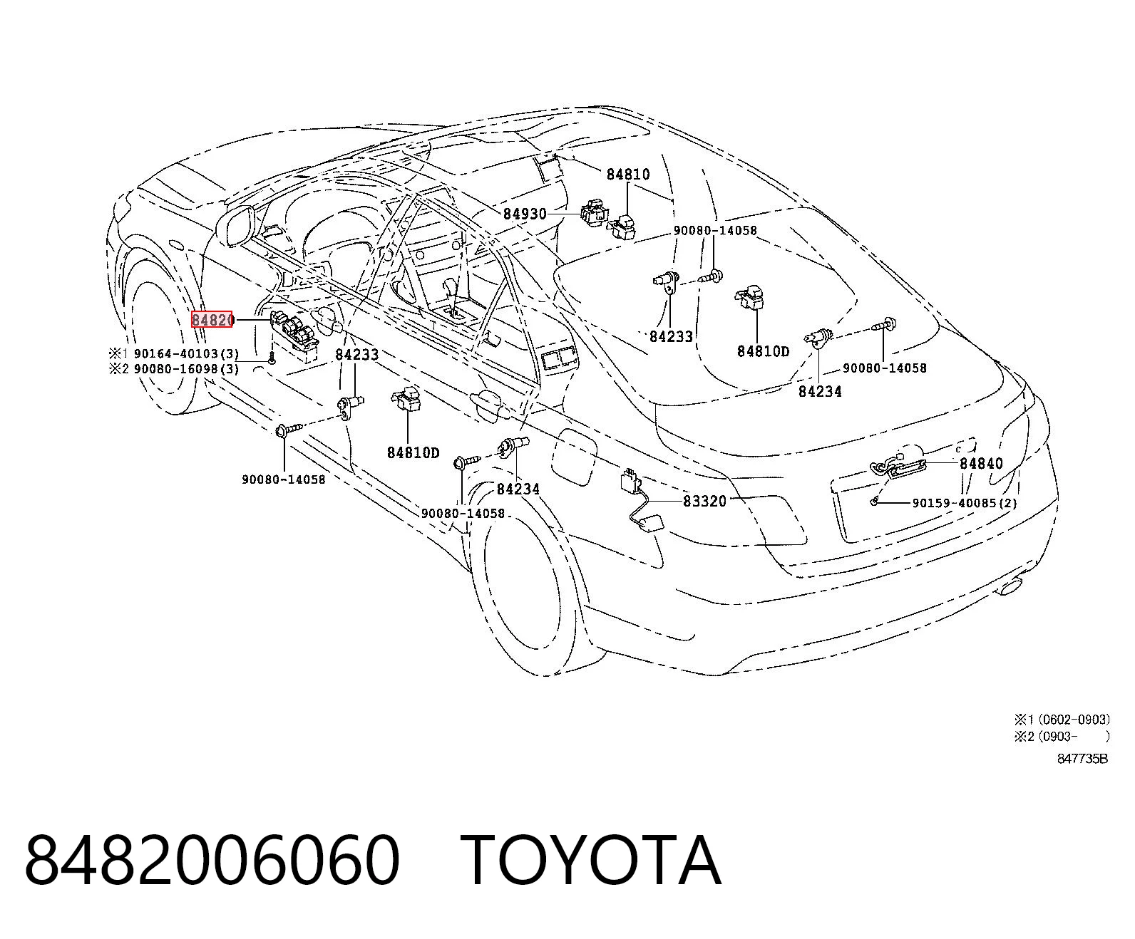 8482006060 Toyota Кнопковий блок управління склопідіймачами центральної консолі