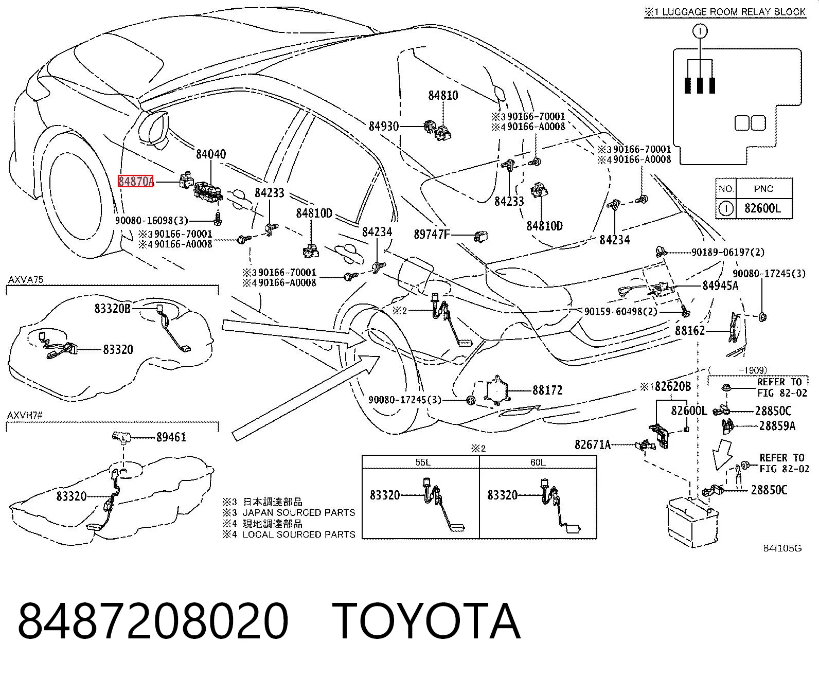 8487208020 Toyota Регулятор дзеркал