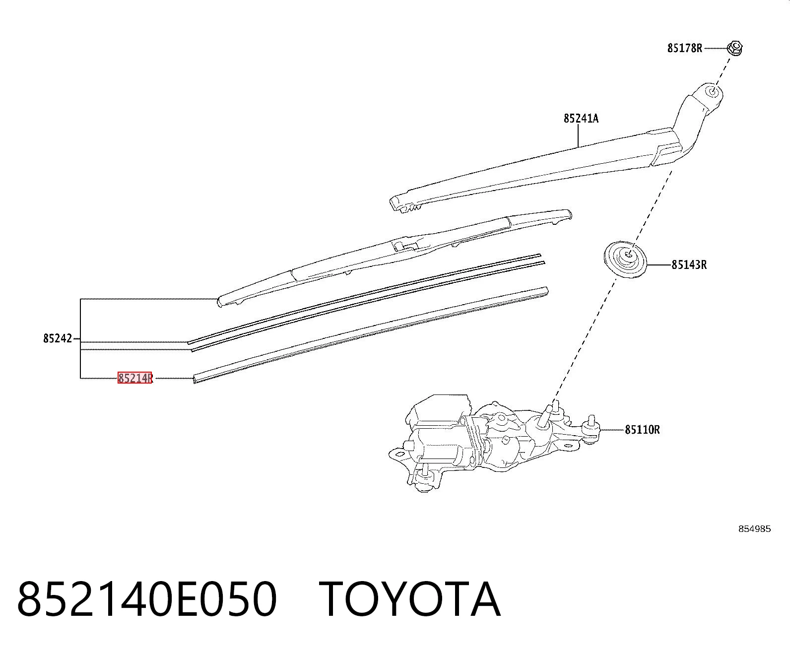 852140E050 Toyota 