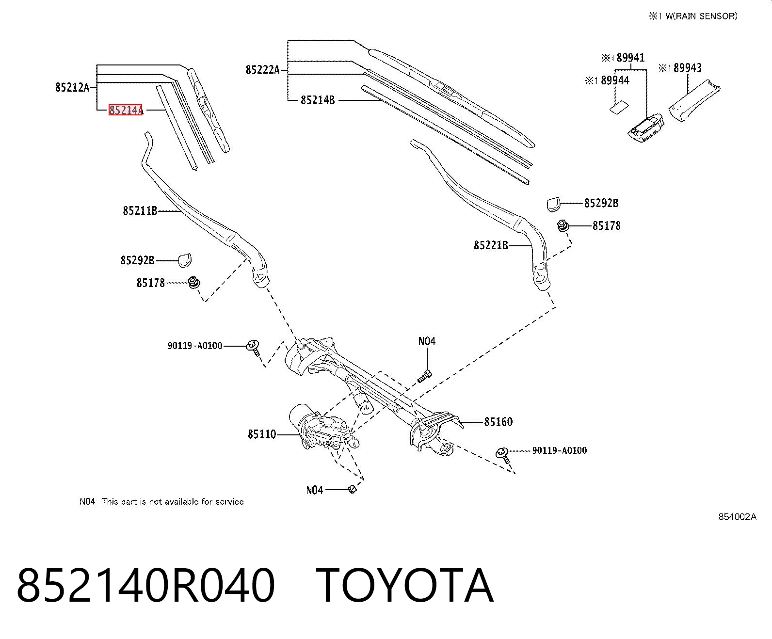 852140R040 Toyota 