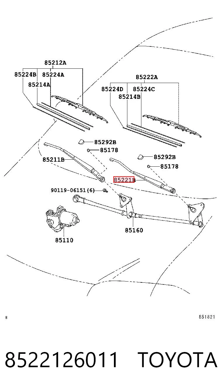 8522126011 Toyota