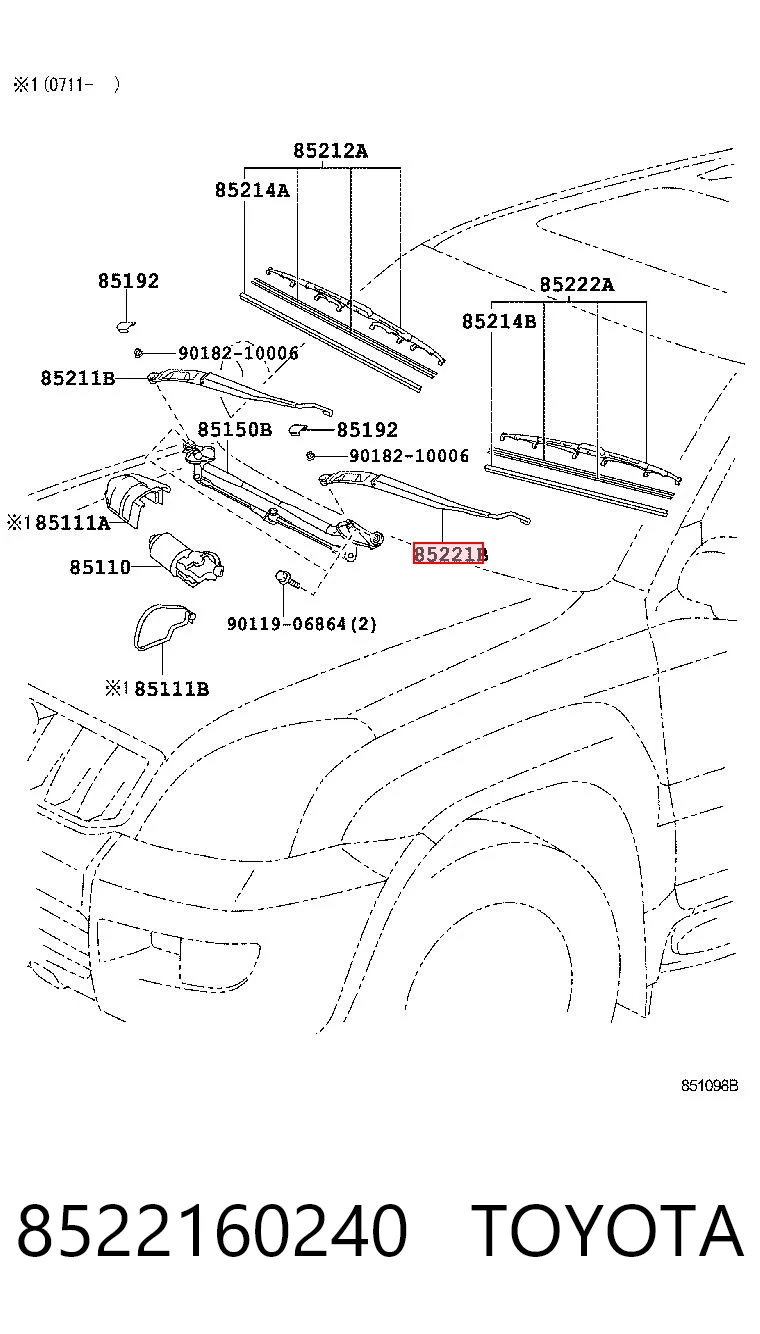 8522160240 Toyota