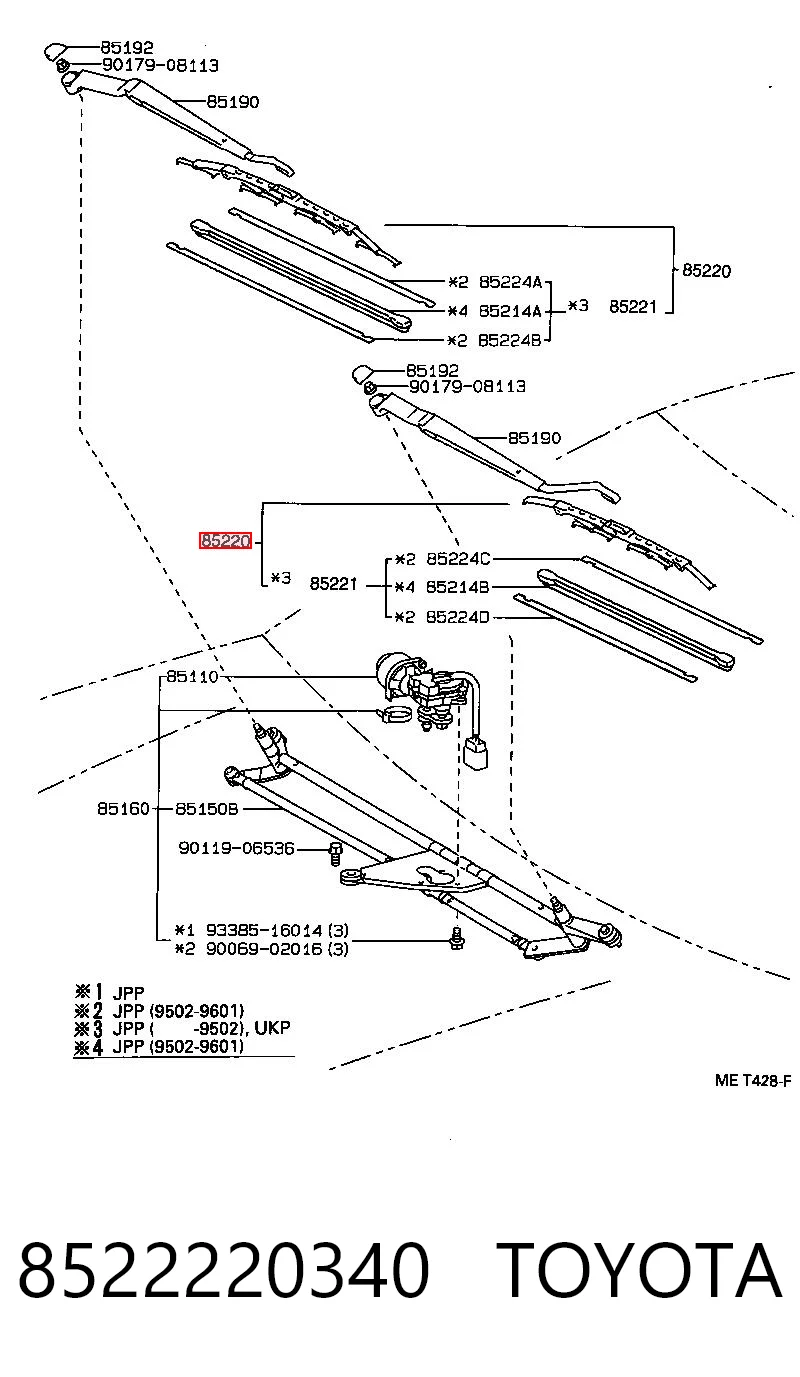 8522220340 Toyota