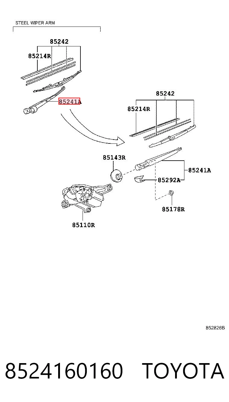8524160160 Toyota 