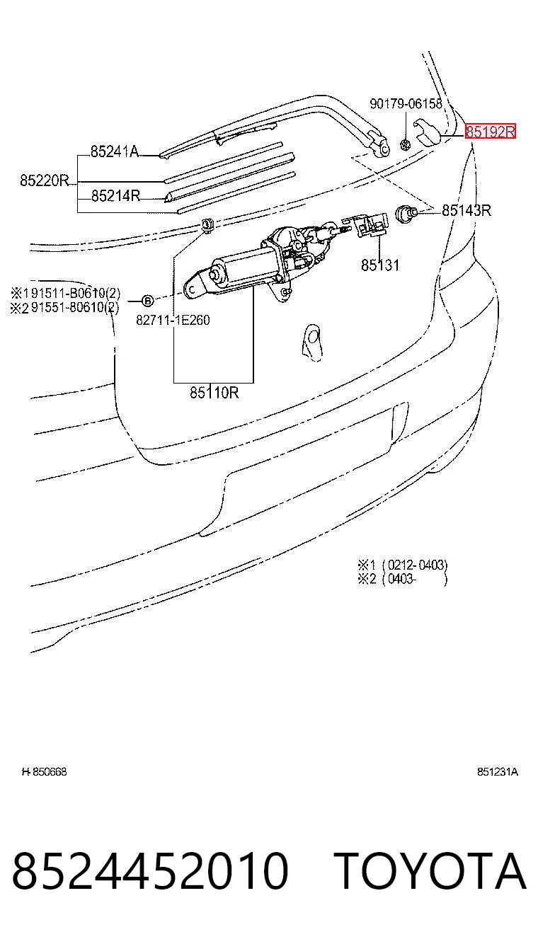 8524452010 Toyota 