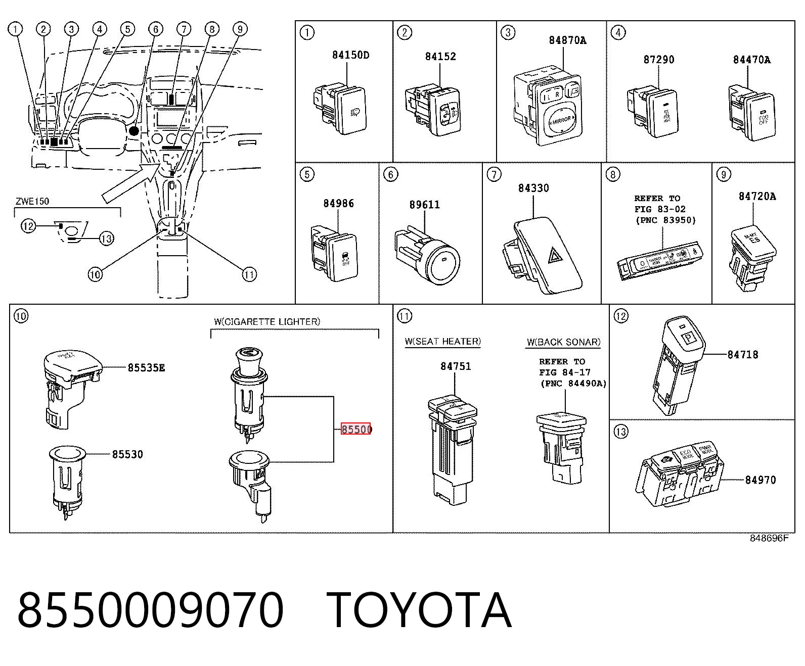 8550009070 Toyota