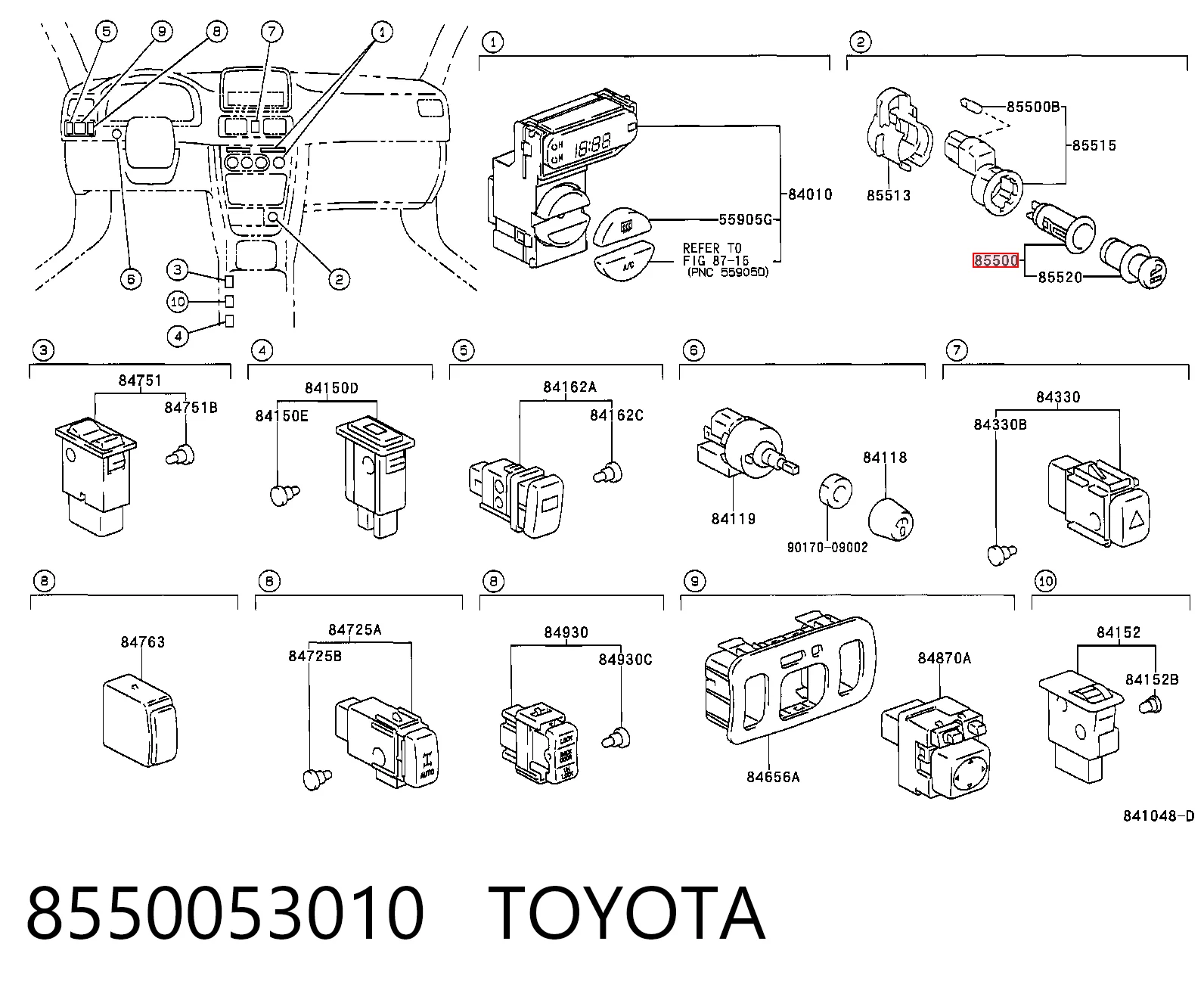 Купити 8550053010 Subaru 