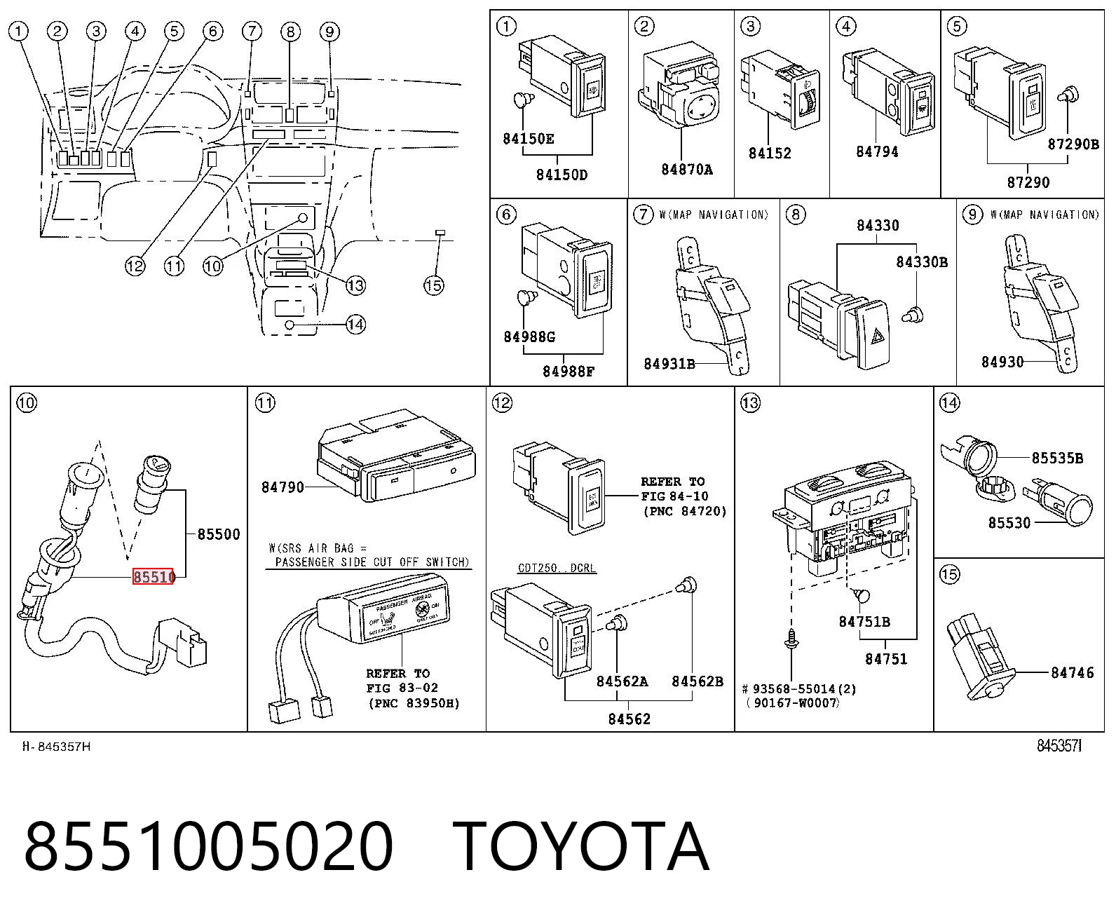 8551005020 Toyota 