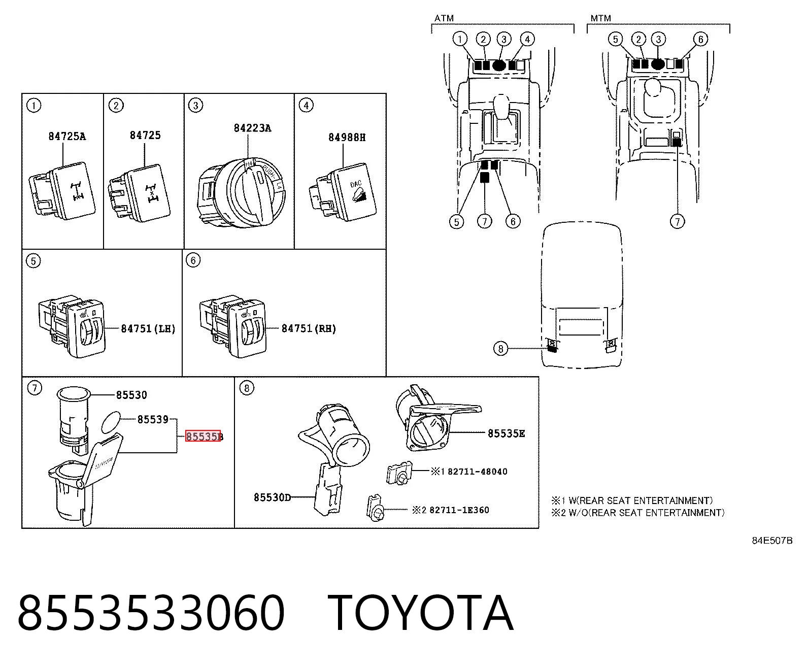 8553533060 Toyota 