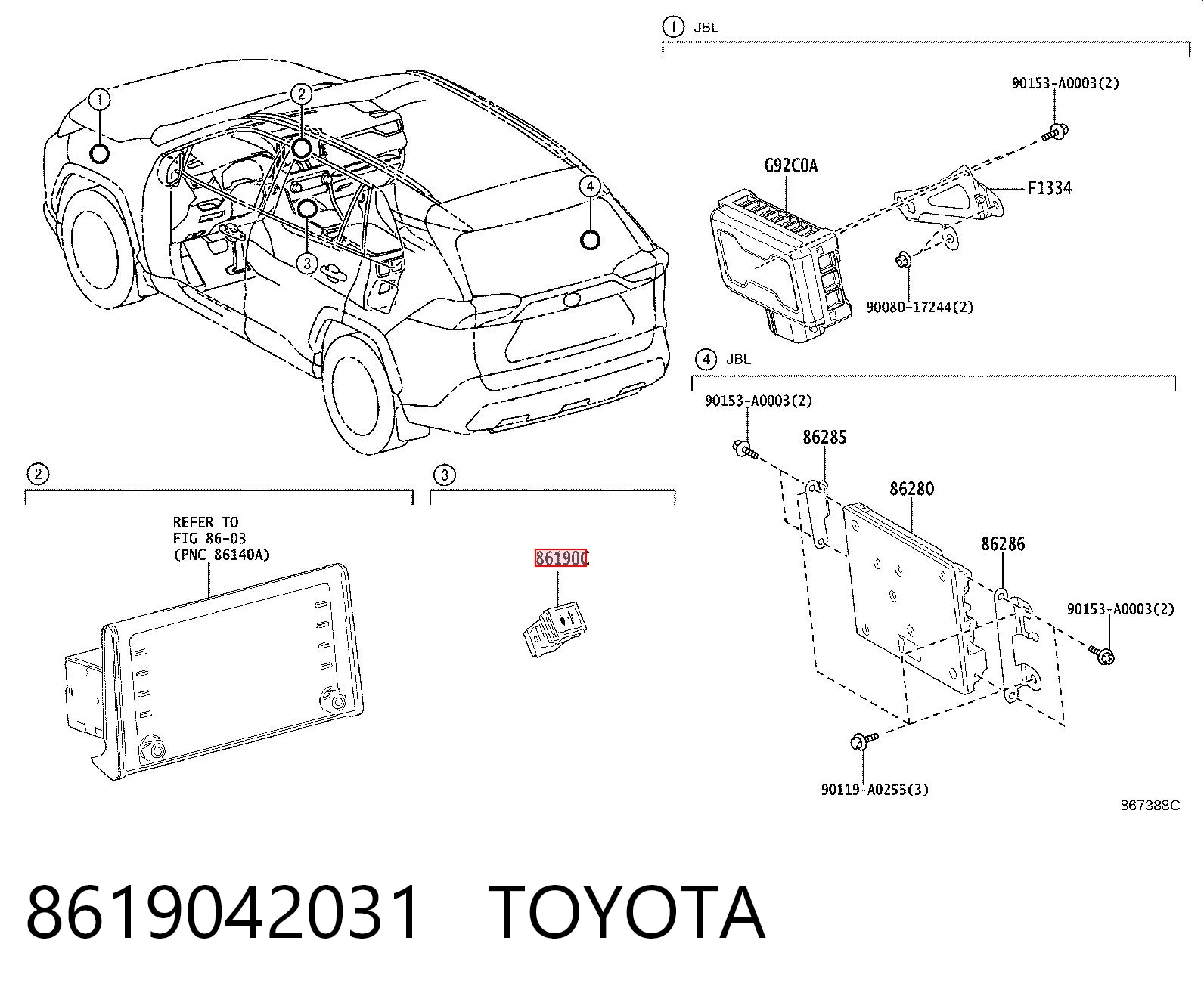 8553042010 Subaru Гніздо-розетка прикурювача
