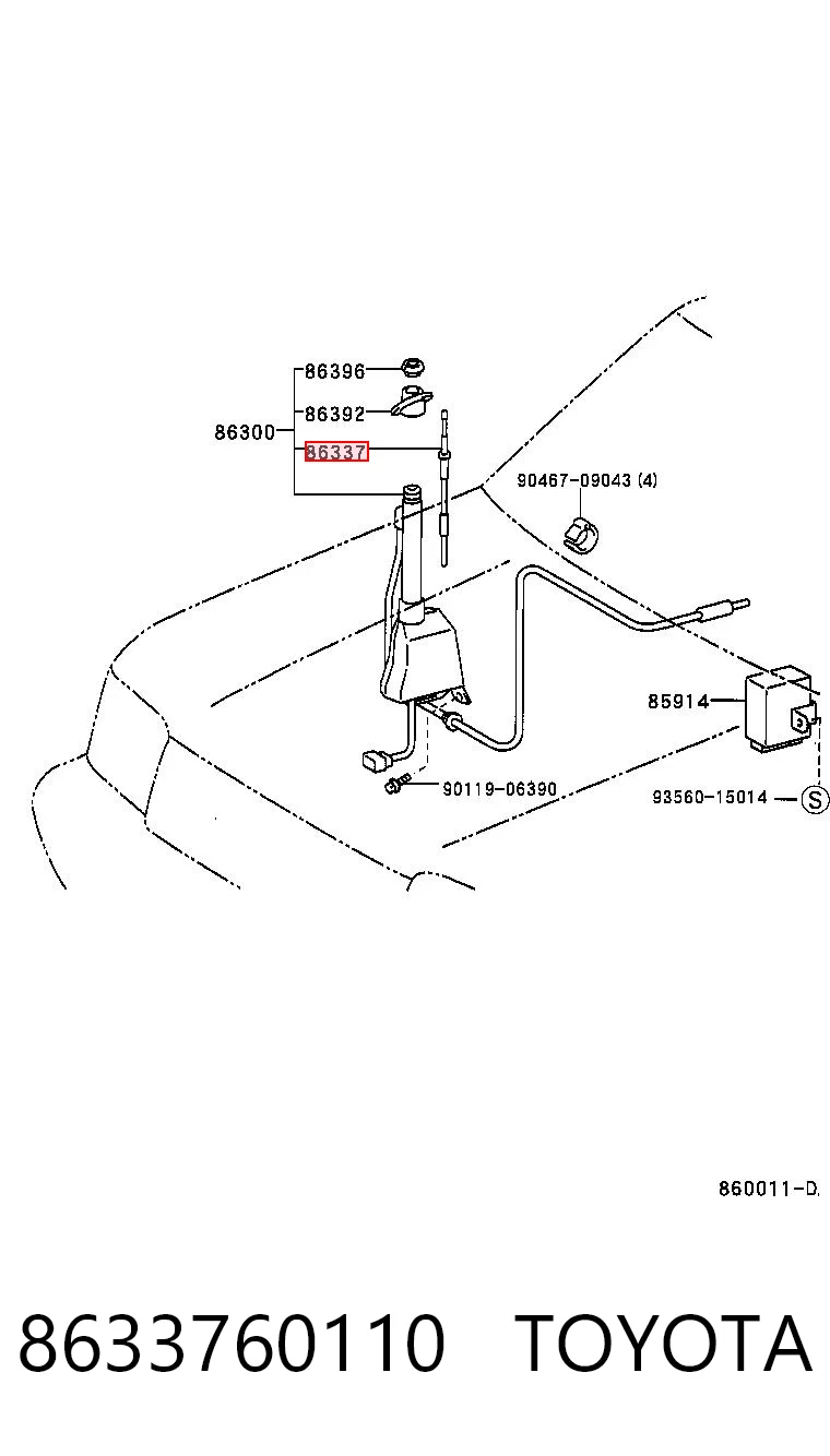 8633760110 Toyota