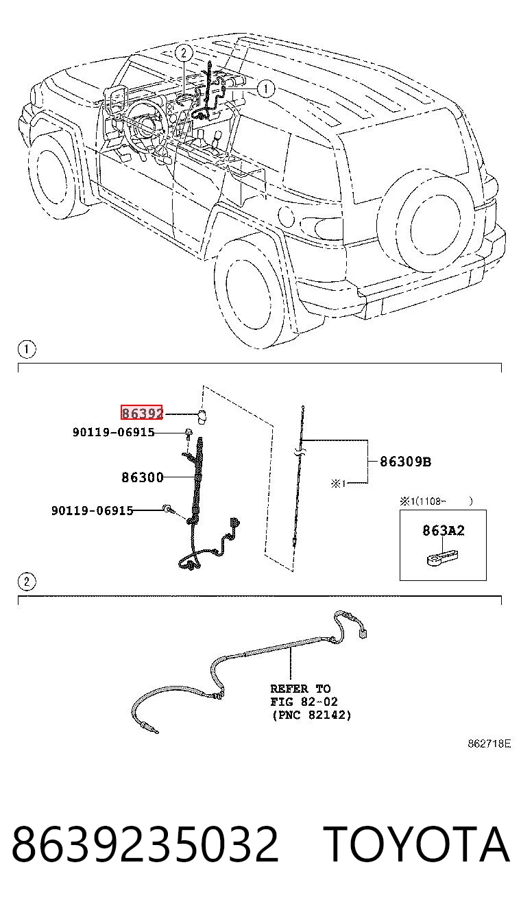 8639235032 Toyota 