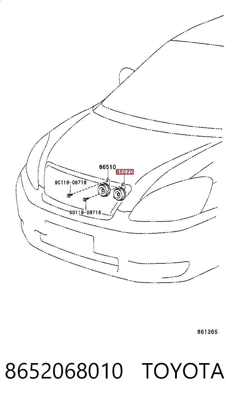 8652068010 Toyota 