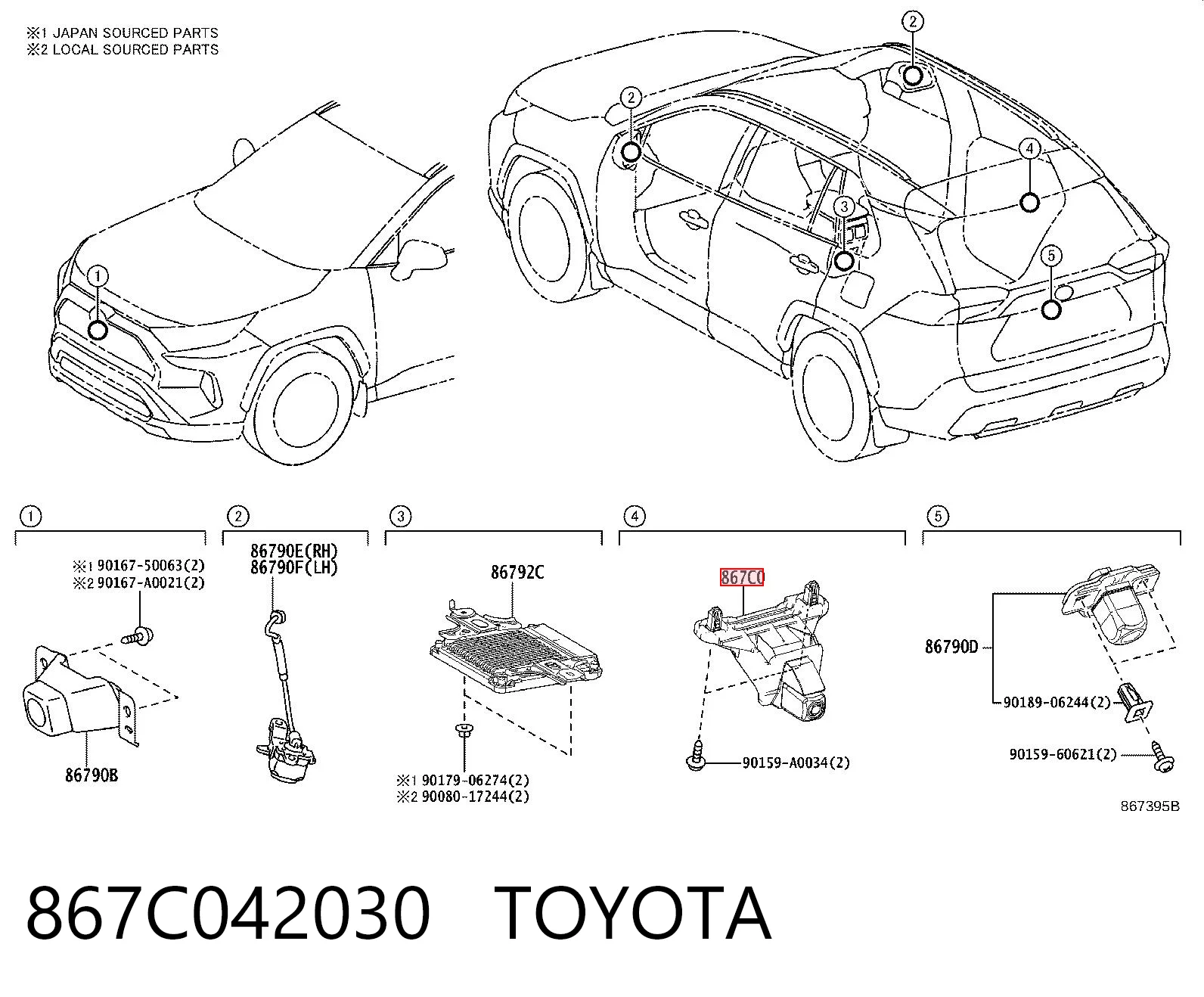 867C042030 Toyota 