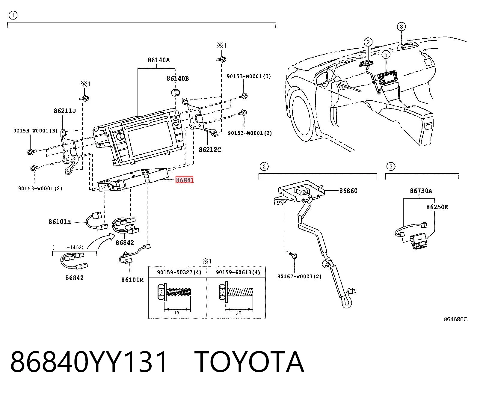 86840YY131 Toyota