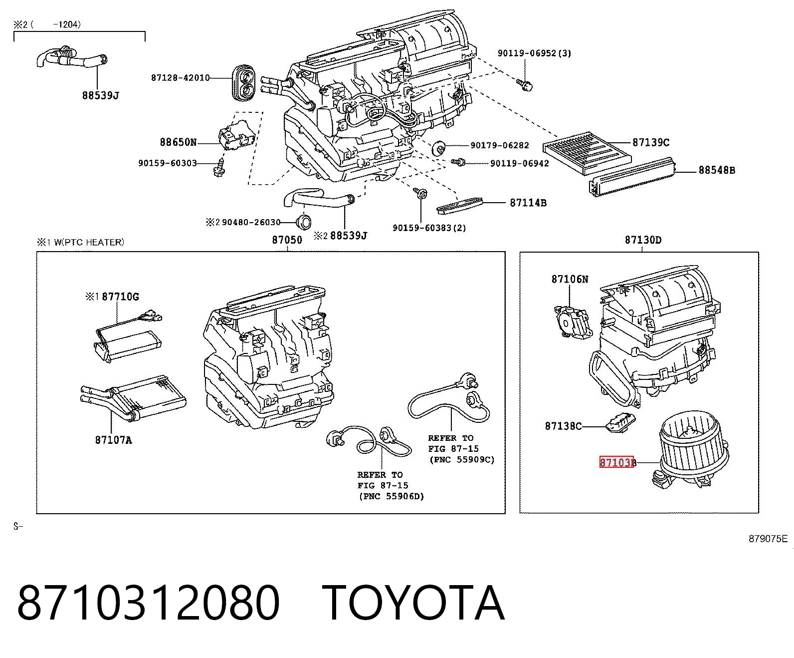 Моторчик пічки Toyota Prius 