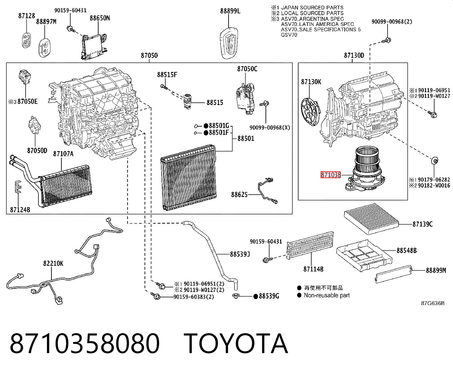 8710358080 Toyota Електромотор пічки