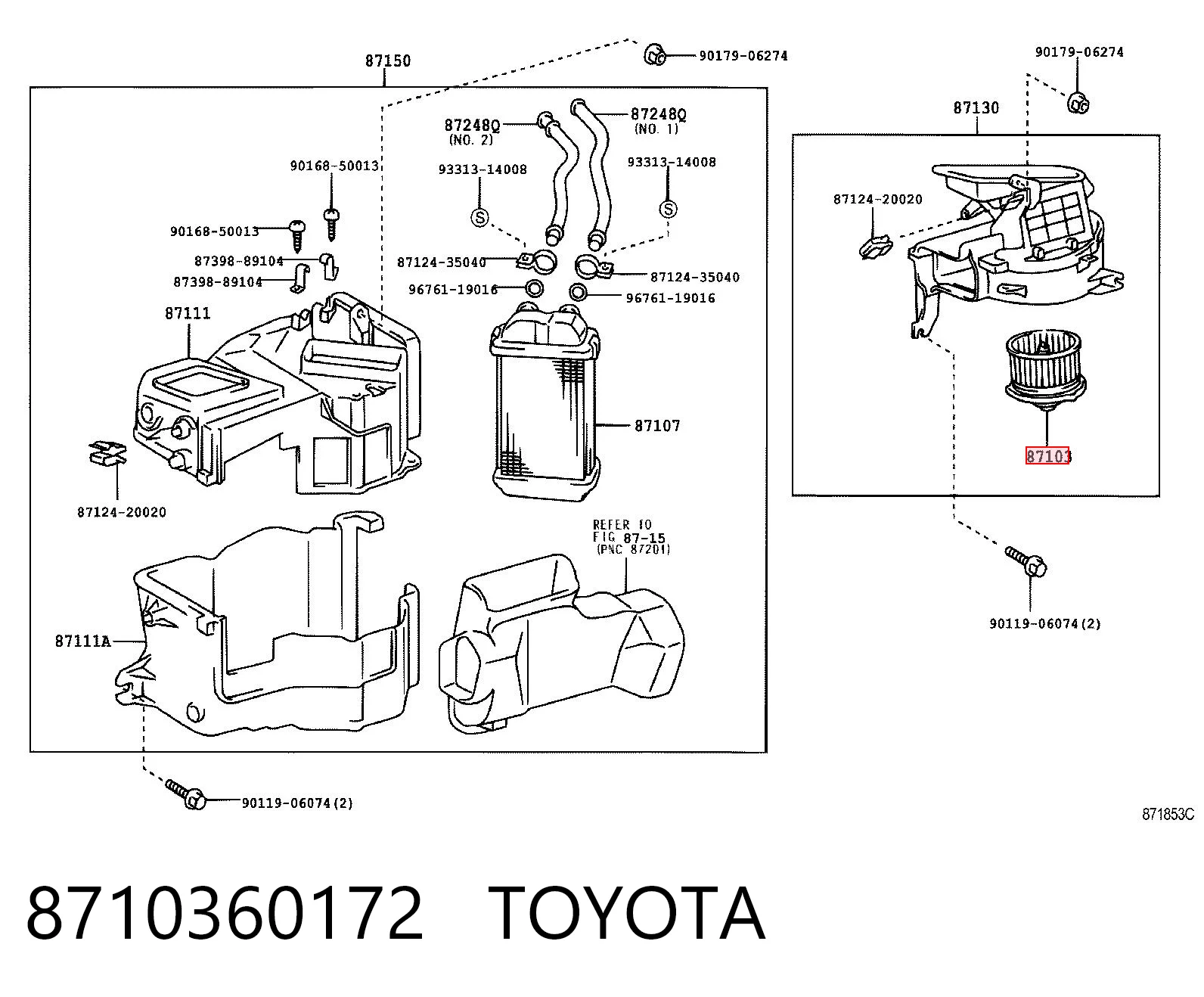 Купити Вентилятора пічки Toyota Land Cruiser 90 J9