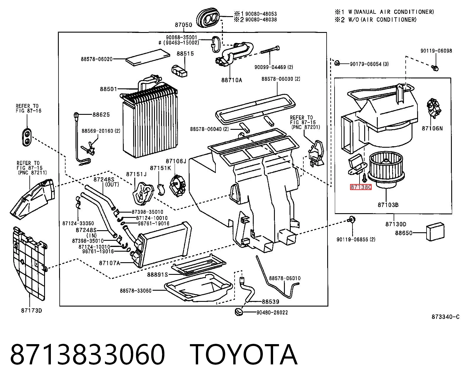 8713833060 Toyota Регулятор оборотів пічки