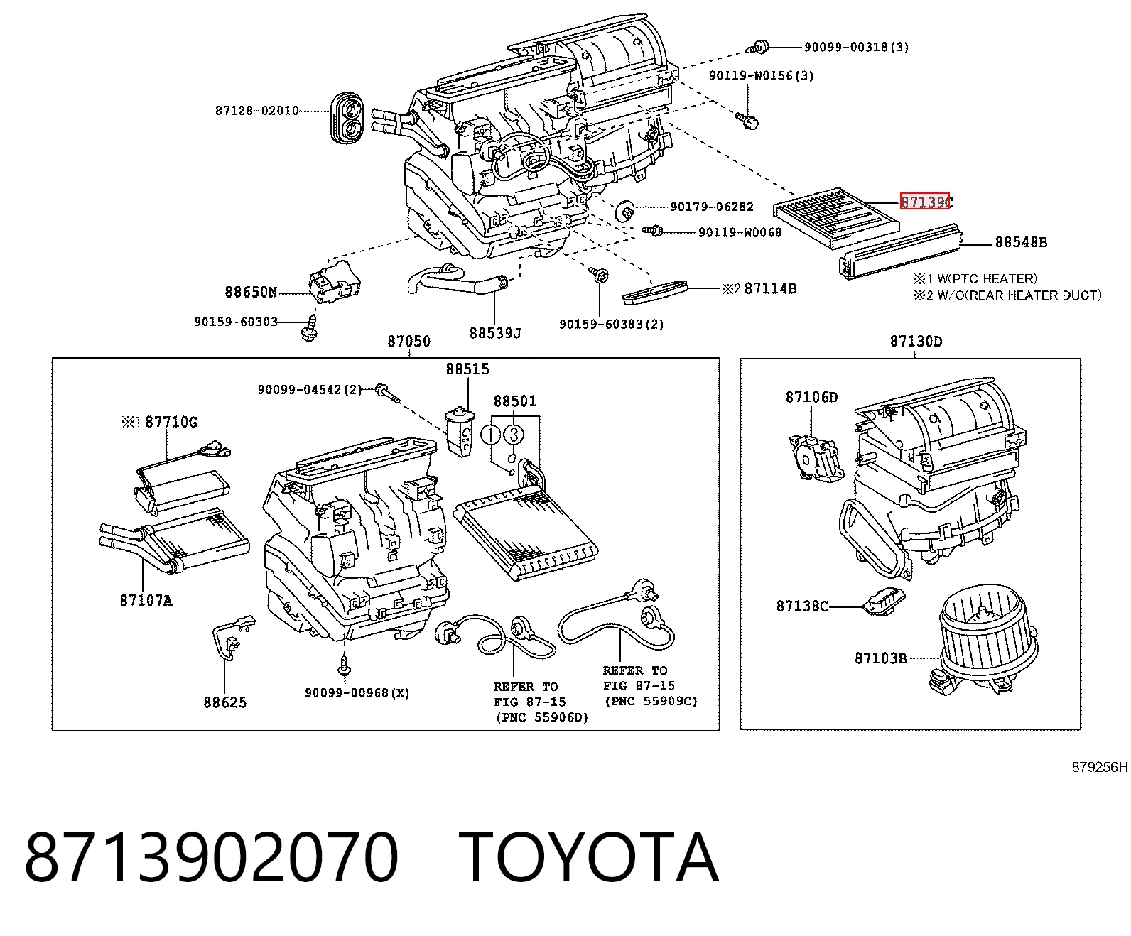 8713902070 Toyota Внутрішньосалонний фільтр