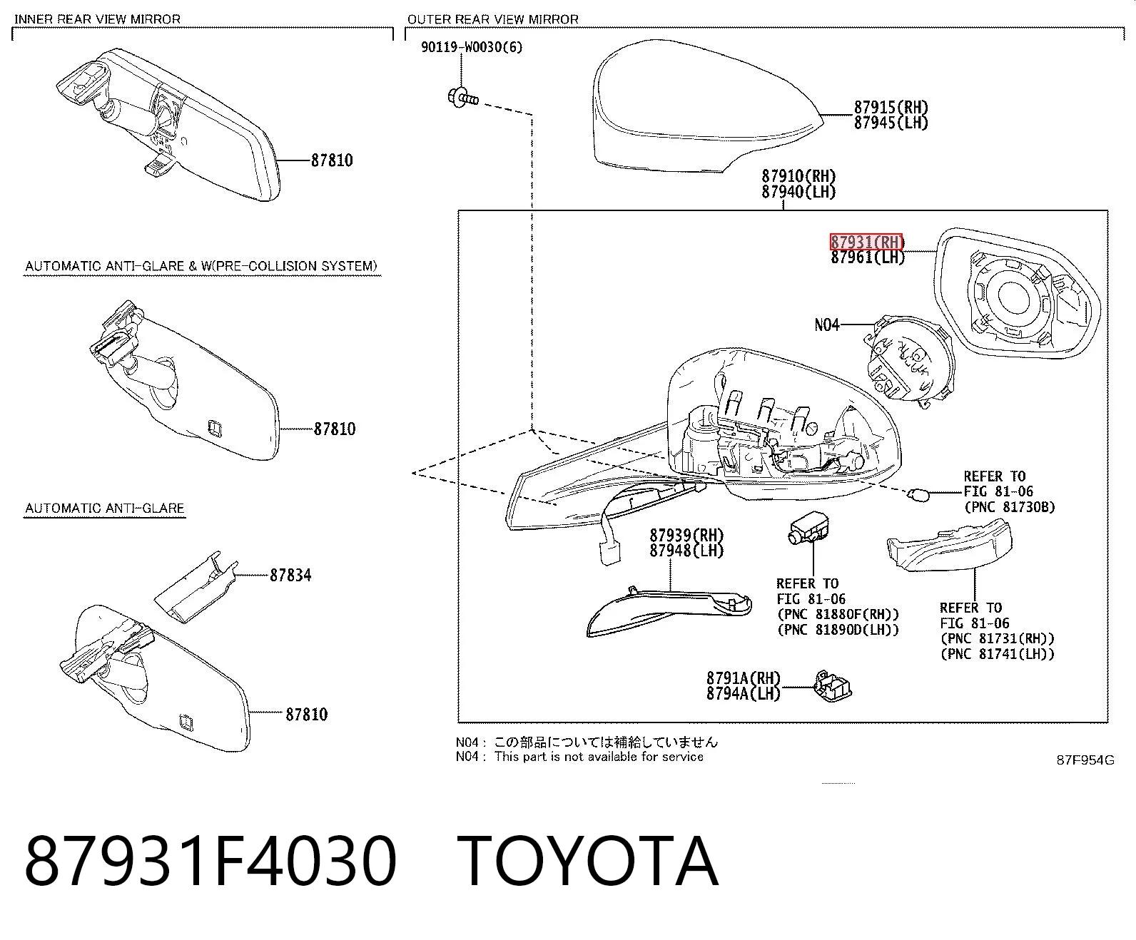 87931F4030 Toyota