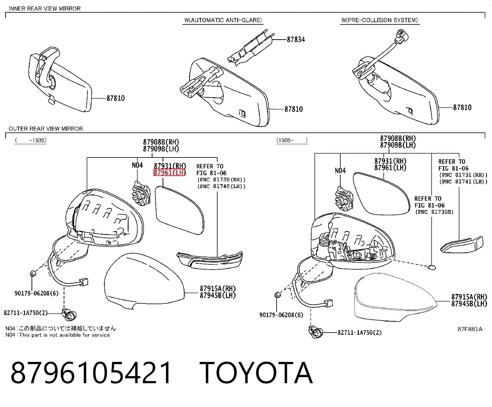8796105421 Toyota