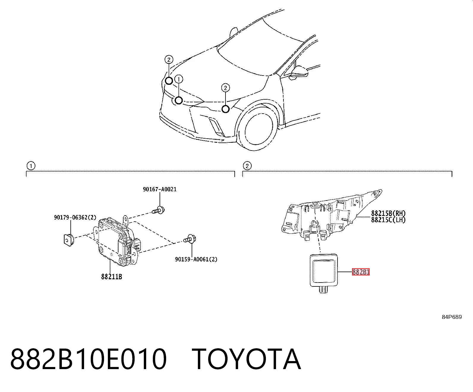 882B10E010 Toyota 