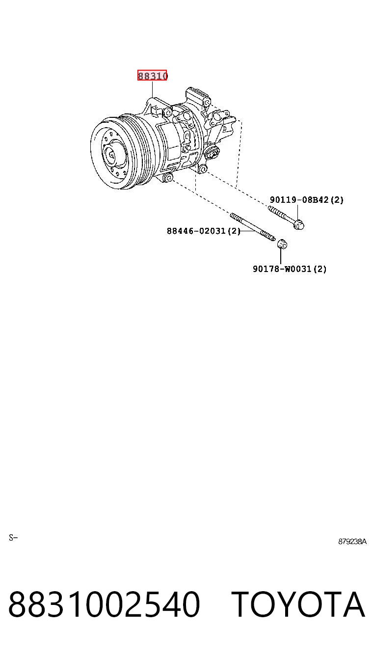 4472600192 Denso Компресор холодоагенту