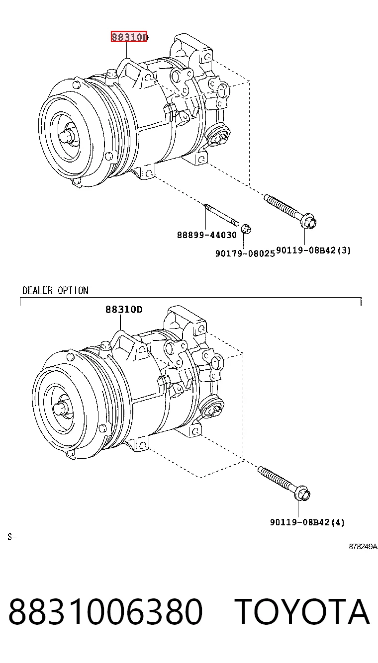 8831006380 Toyota Компресор холодоагенту