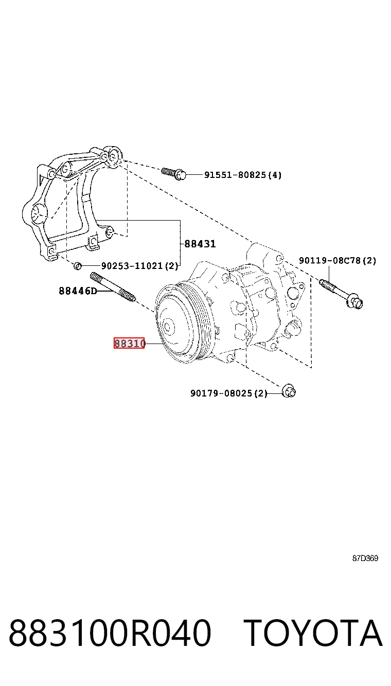 Компресор кондиціонера 4711208 Denso